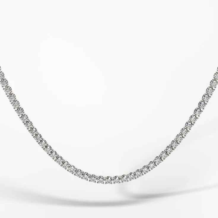 Necklace with Natural G-H Diamond ~16 ct.