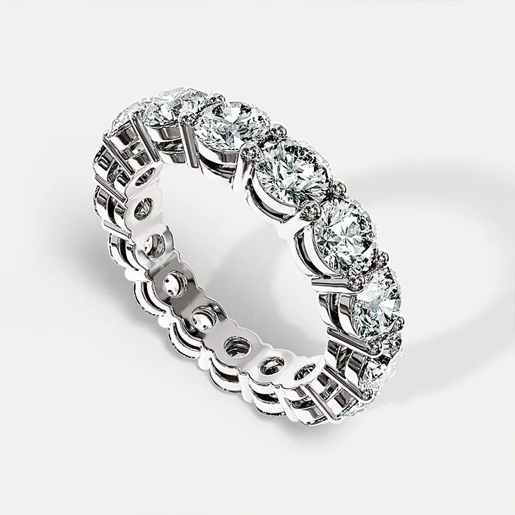 Ring With Diamonds 3.84 tcw. - picture 