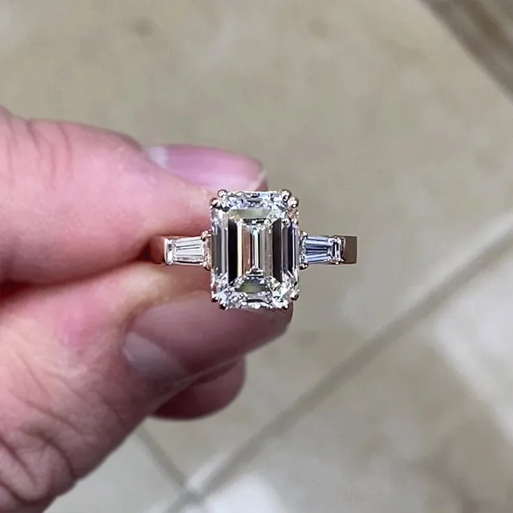 Emerald-cut Diamond Ring 5.25 ct.