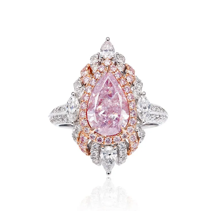 Pink Color Diamond Ring 3.24 ct.