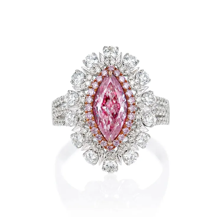 Pink Color Diamond Ring 2.48 ct.
