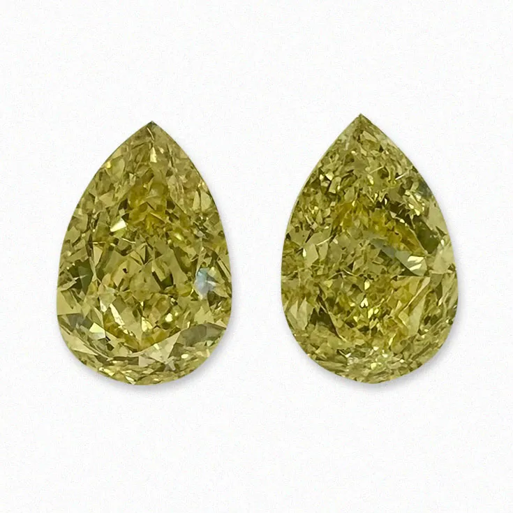 Natural Yellow Diamond Pear Shape 1.61 ct.