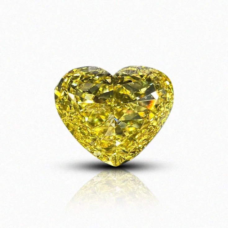 Natural Yellow Diamond Heart Shape 1.00 ct.