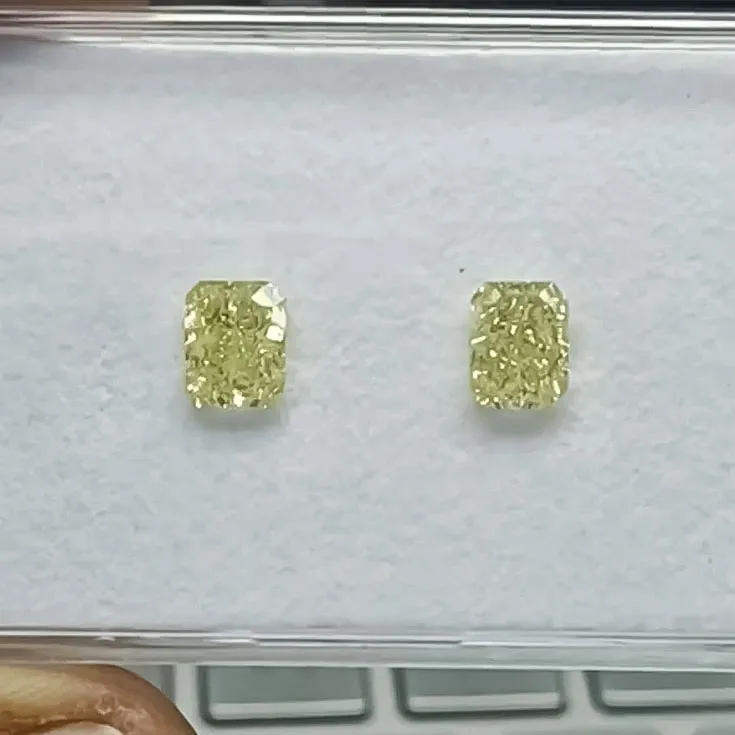 Fancy Yellow Diamonds Pair 1.52 ct. & 1.51 ct.