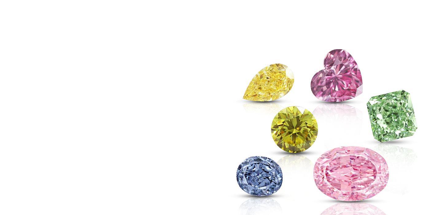 Colored diamonds<br>various cuts