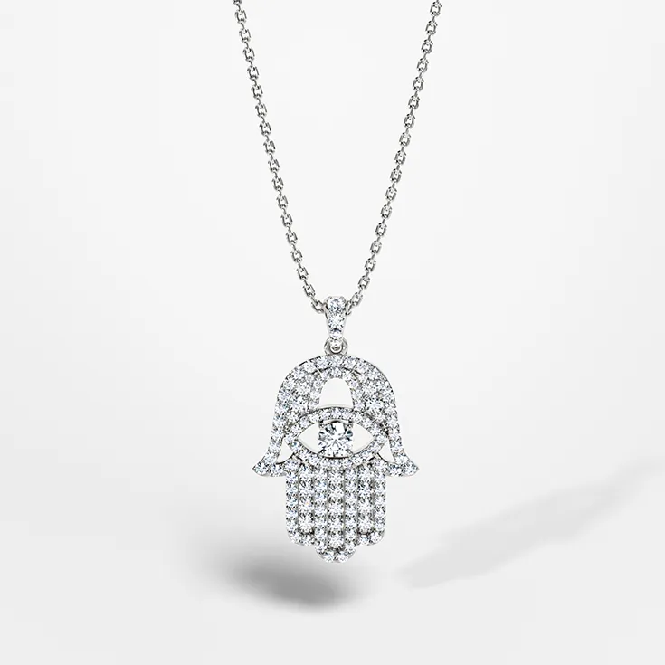 “Hamsa Amulet” G Diamond 1.3 ct. - picture 