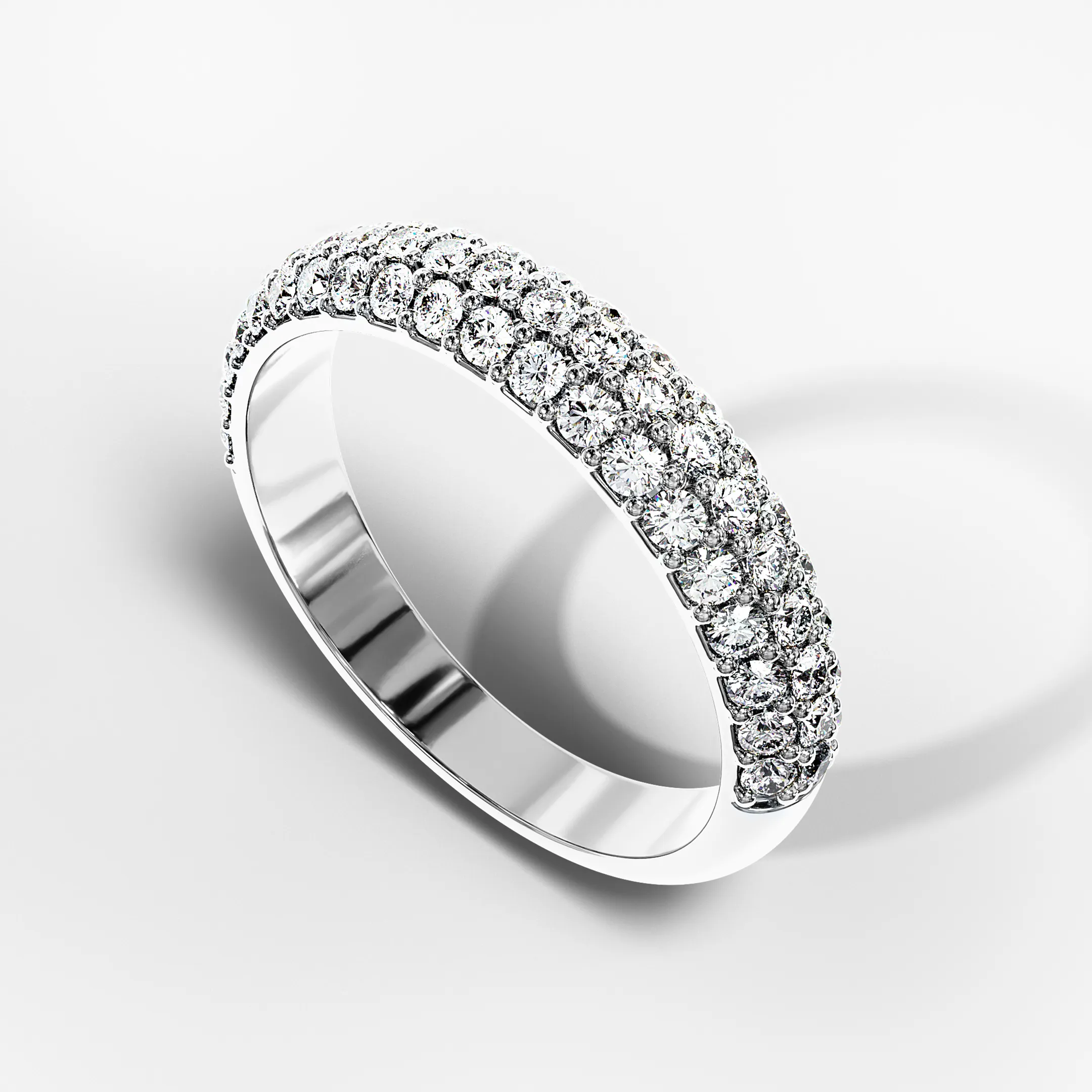 Ring With Diamonds TCW 0.63 ct. - picture 