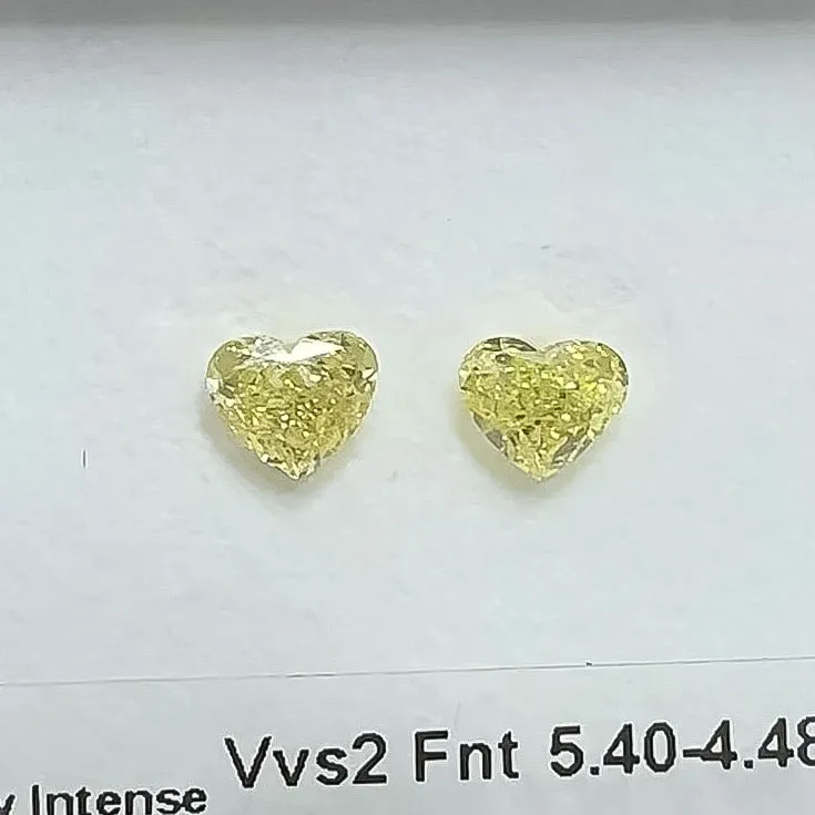 Fancy Intense Yellow Heart Diamond 1.1 ct. - picture 