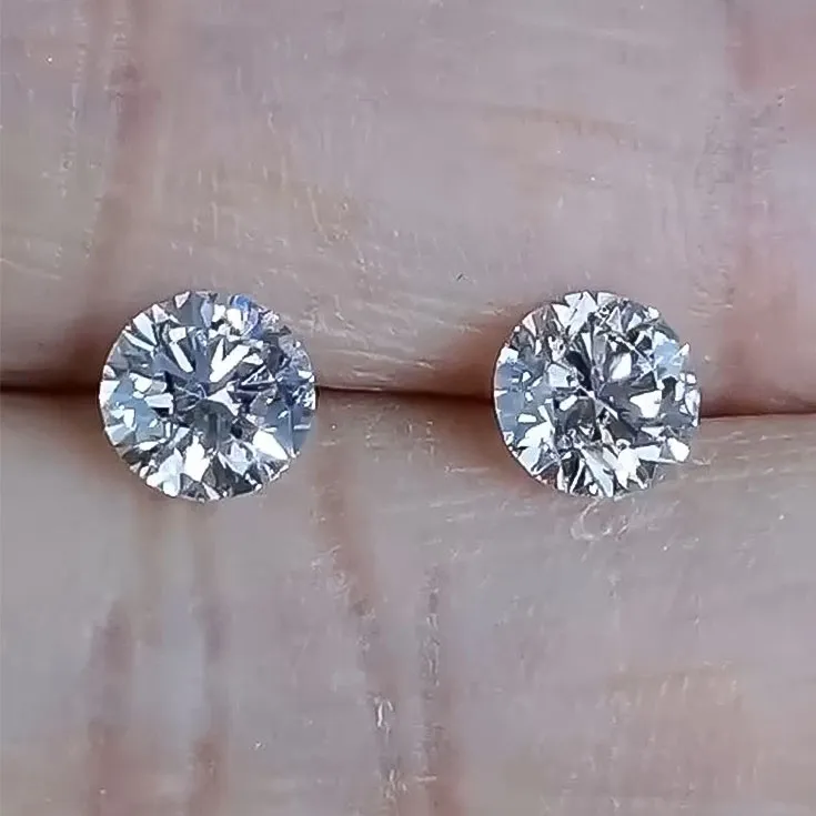 G Diamond Pair in Round Shape 1 ct. & 1 ct. - picture 