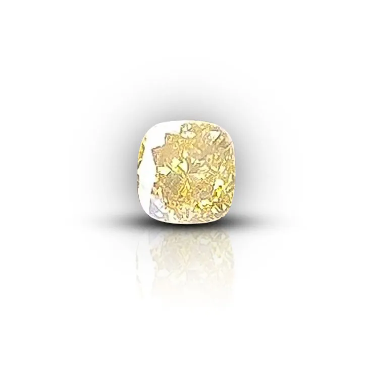 Yellow Diamond in Cushion Shape 2.21 ct.