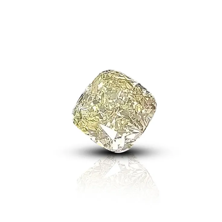 Fancy Light Yellow Diamond in Cushion Shape 3.05 ct.