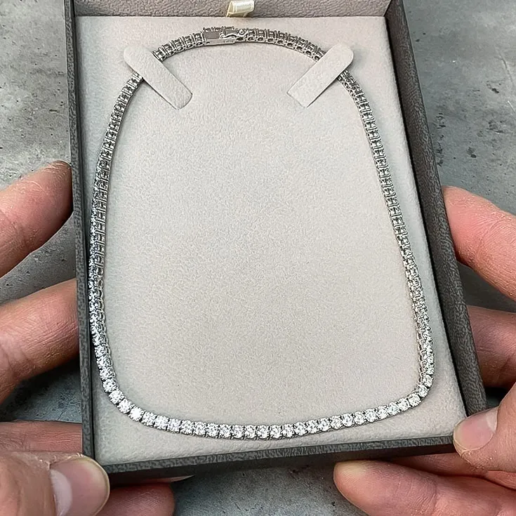 Necklace with Natural F-G Diamond ~16,65 ct. - picture 