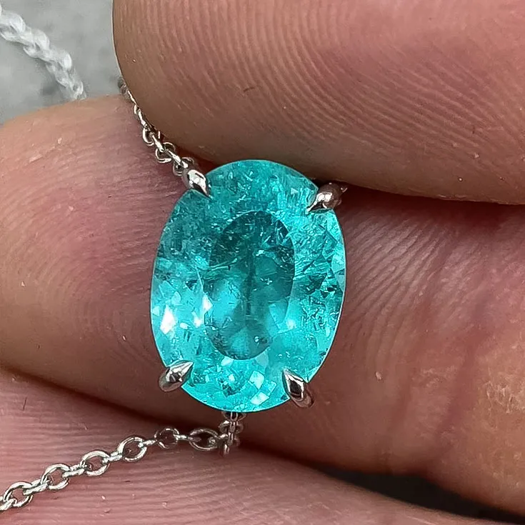 Tourmaline Paraiba Pendant 4,09 ct. - picture 