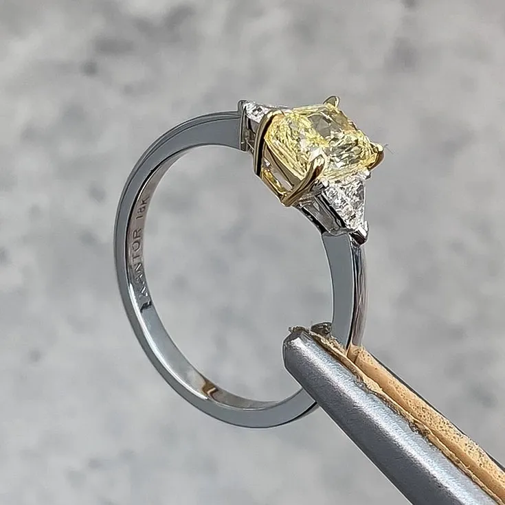 Yellow Diamond Ring 1.17 ct. - picture 