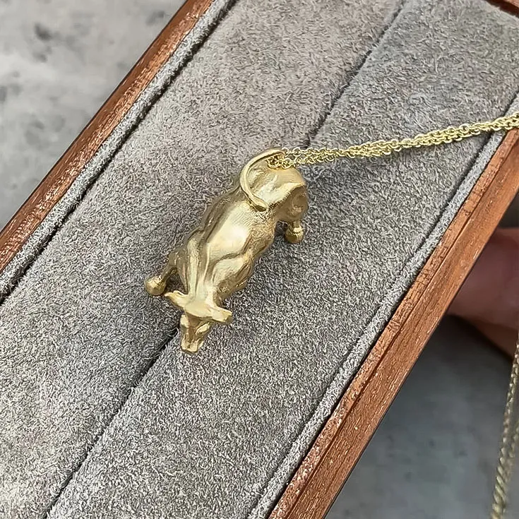 Gold Bull Pendant - picture 