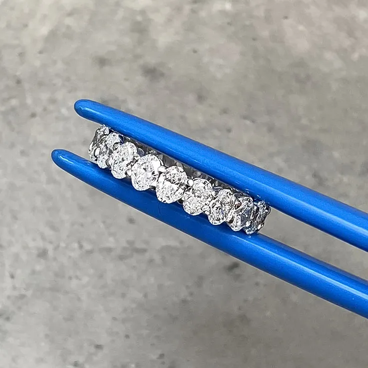 Eternity Ring 4.27 ct. with 25 Diamonds Oval cut - picture 