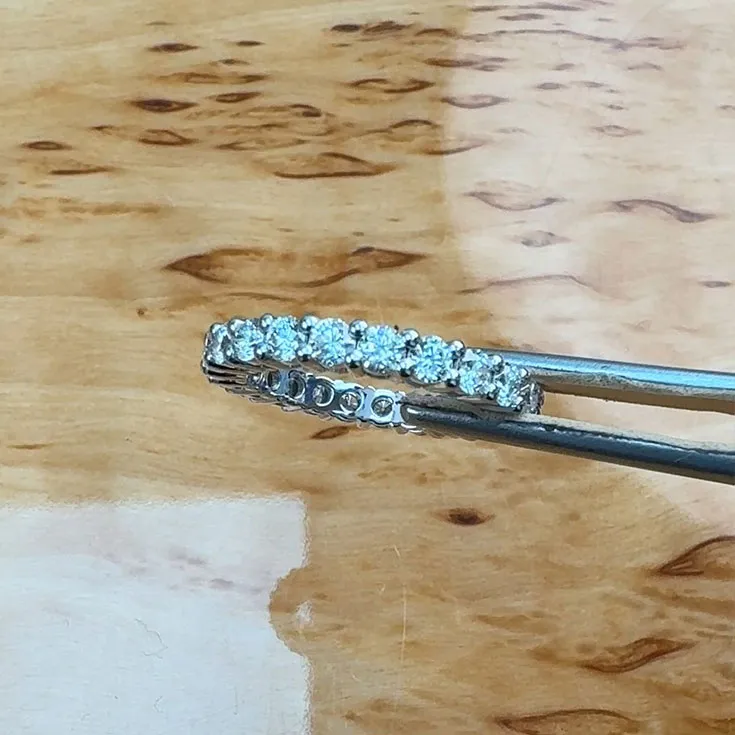 Infinity Ring with Diamonds - picture 