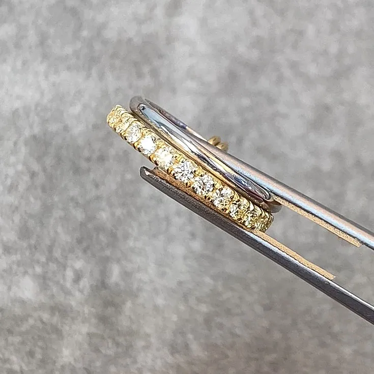 Double Ring with Diamonds Y-Z color