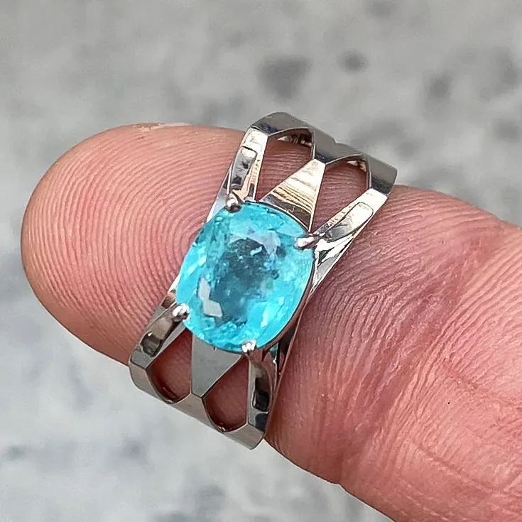 Ring with Tourmaline Paraiba 2.08 ct. - picture 