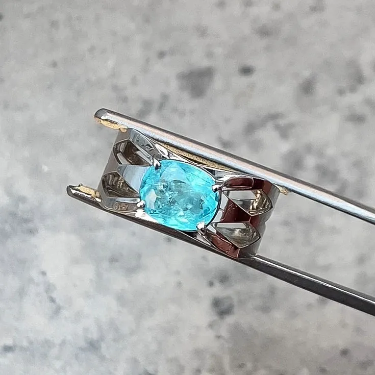 Ring with Tourmaline Paraiba 2.08 ct.