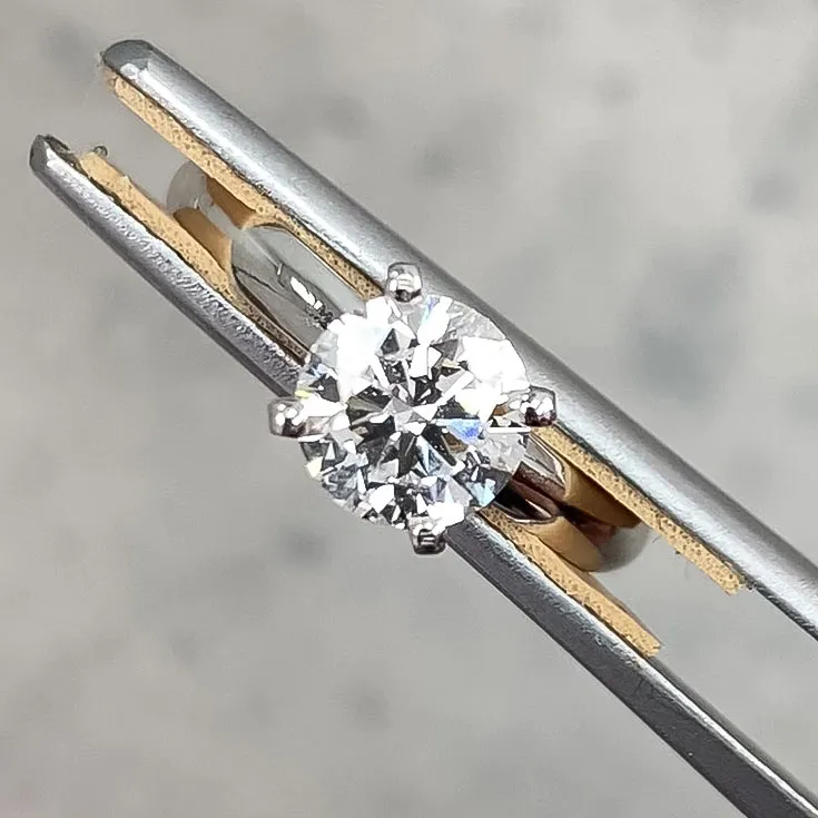 Classic Round Diamond Wedding Ring – 1.02 Carats