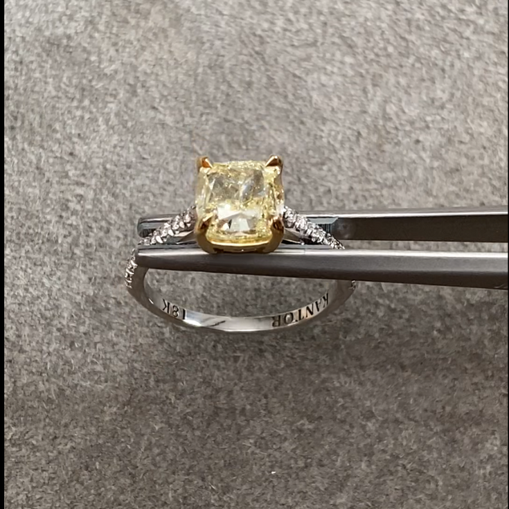 Yellow Diamond Ring 3.01 ct. - picture 