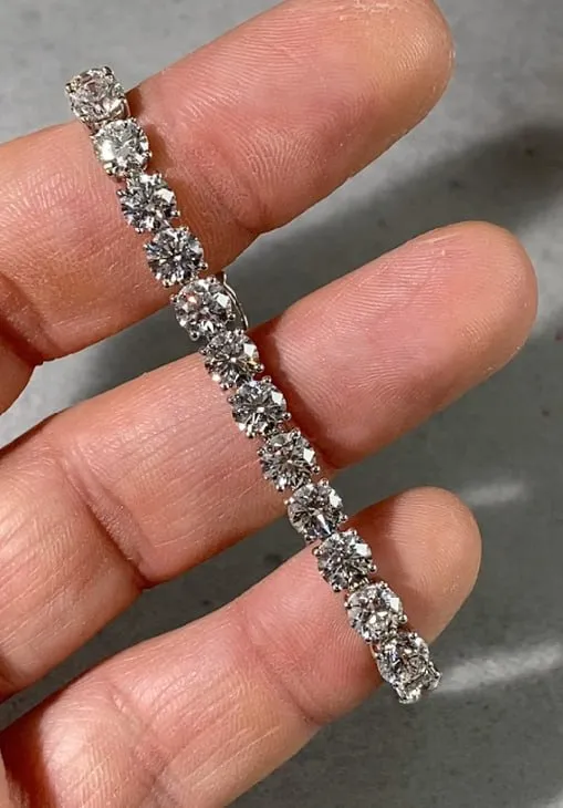Diamond Tennis Bracelet 19.64 ct. - picture 
