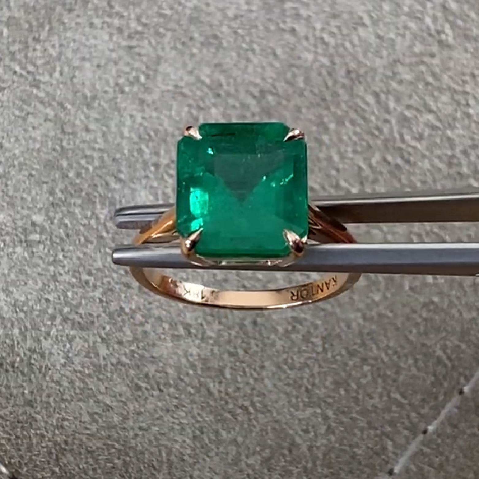 Octagonal Emerald Ring 6.69 ct.  - picture 