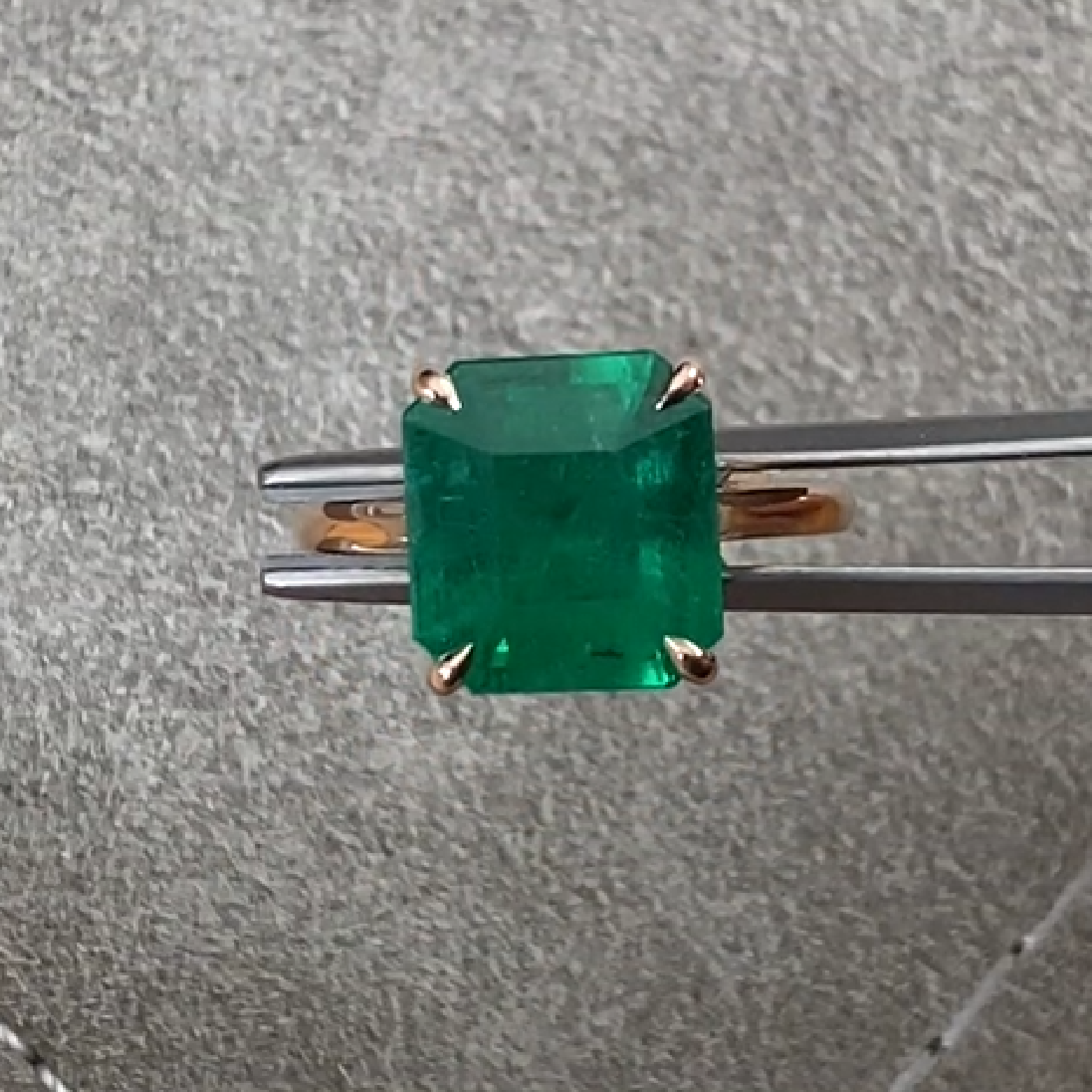 Octagonal Emerald Ring 6.69 ct. 