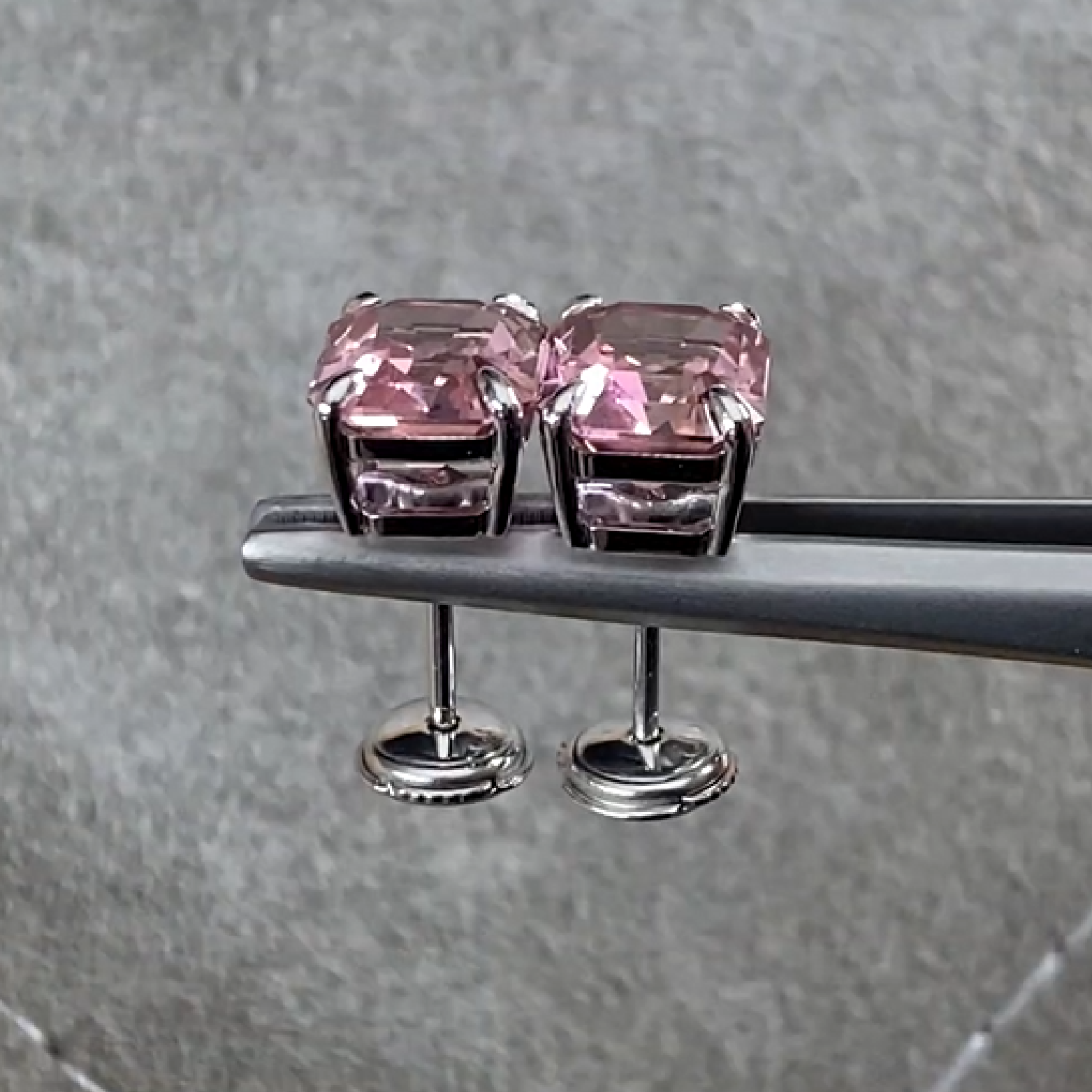 Pink Tourmaline Stud Earrings 7.3 ct.  - picture 