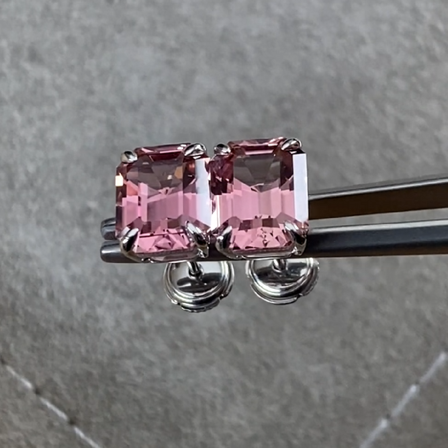 Pink Tourmaline Stud Earrings 7.3 ct.  - picture 