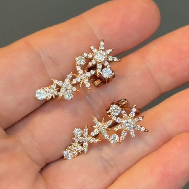 Diamond Earrings 2.47 ct. 