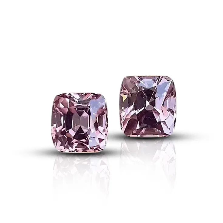 Natural Purplish Pink Spinels Pair for Earrings