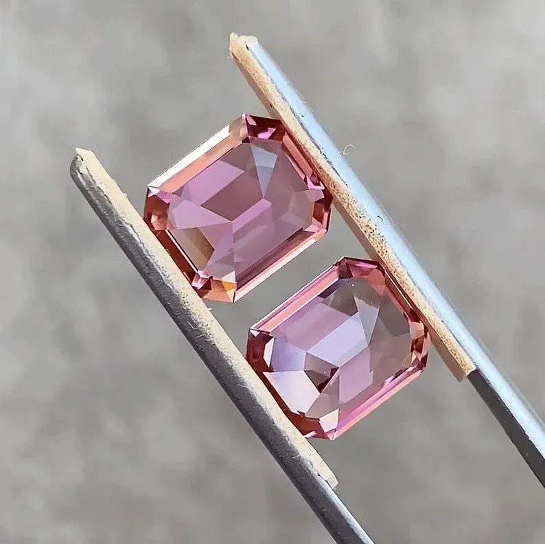 Natural Pink Tourmaline Pair 7.24 ct. - picture 