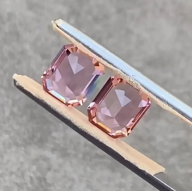 Natural Baby Pink Tourmaline Pair 3.81 ct. - picture 