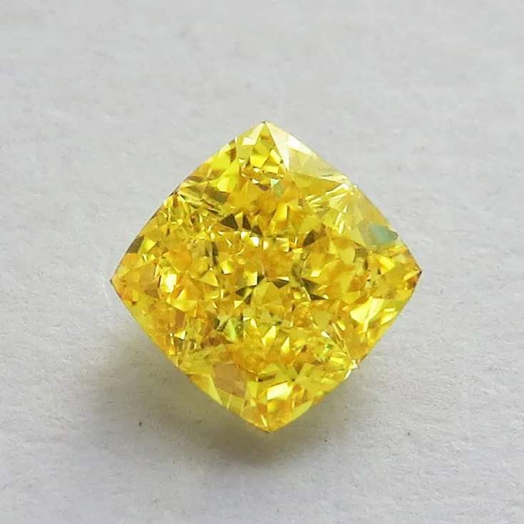 Natural Fancy Vivid Yellow Diamond 0.61 ct.