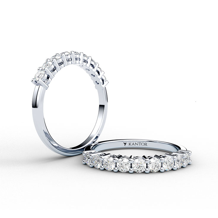 «Lucky nine» ring with natural diamonds - picture 