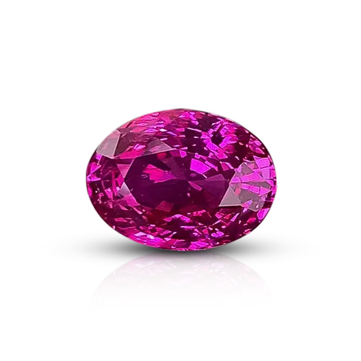 Natural Pinkish Red unheated Ruby 3.54 ct.