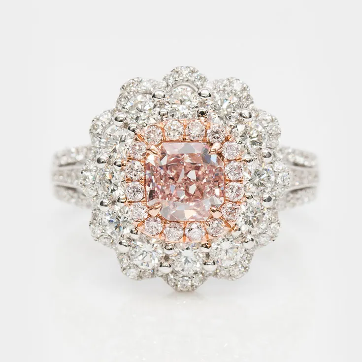 Pink Color Diamond Ring 2.43 ct.