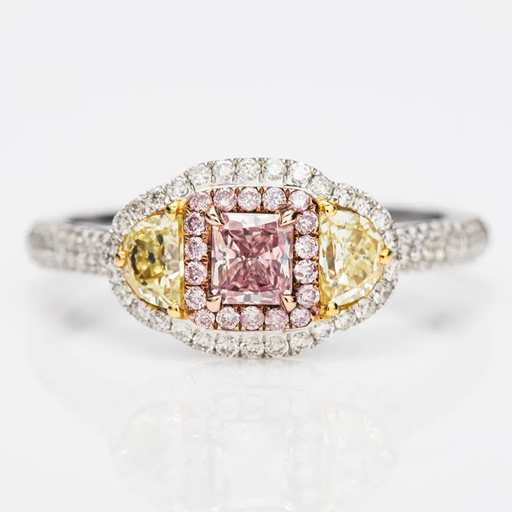 Pink Color Diamond Ring 1.08 ct.