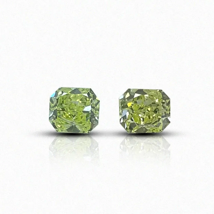 Natural Yellow Green Diamond 0.43 ct.