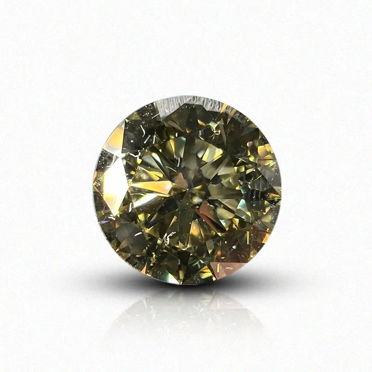 Natural Brownish Greenish Yellow Diamond 2.06 ct.