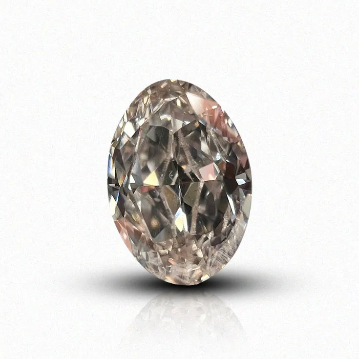 Natural Very Light Pinkish Brown Diamond 0.58 ct.