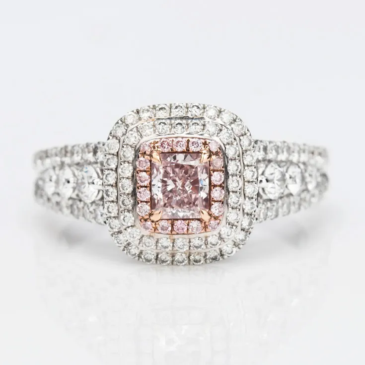 Pink Color Diamond Ring 1.08 ct.