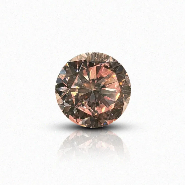 Natural Pink Diamond Round Shape 0.40 ct.
