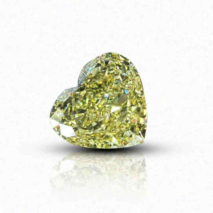 Natural Yellow Diamond Heart Shape 1.72 ct.