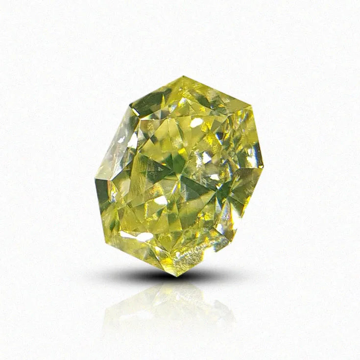 Natural Yellow Diamond Radiant Shape 1.01 ct.