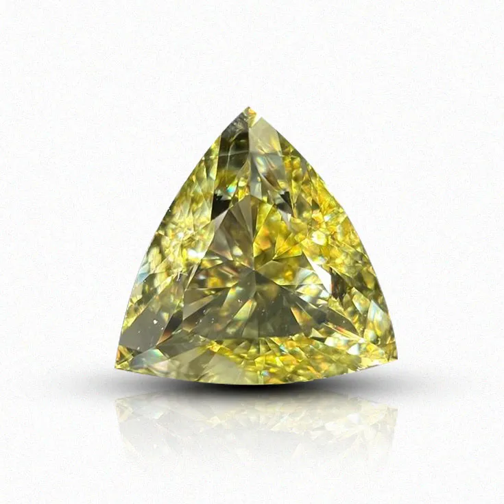 Natural Yellow Diamond Triangle Shape 1.00 ct.