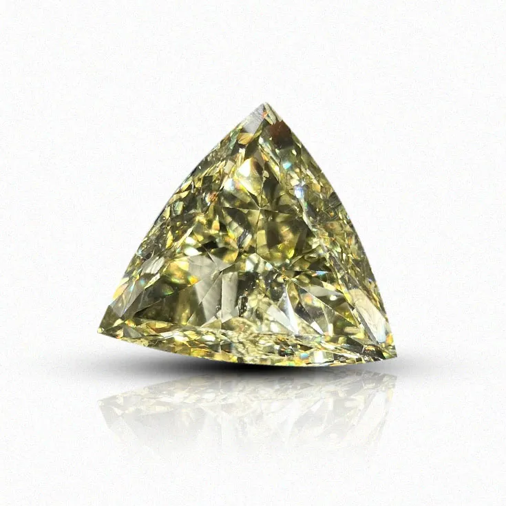 Natural Yellow Diamond Triangle Shape 1.05 ct.