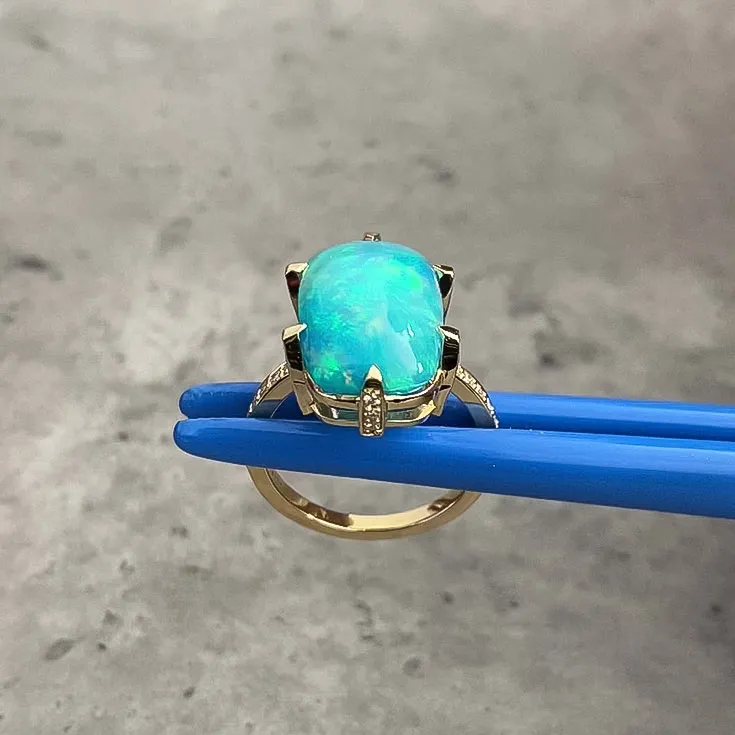Blue Opal Ring 7.58 ct. - picture 